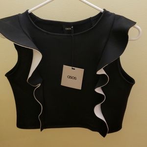 Black crop top